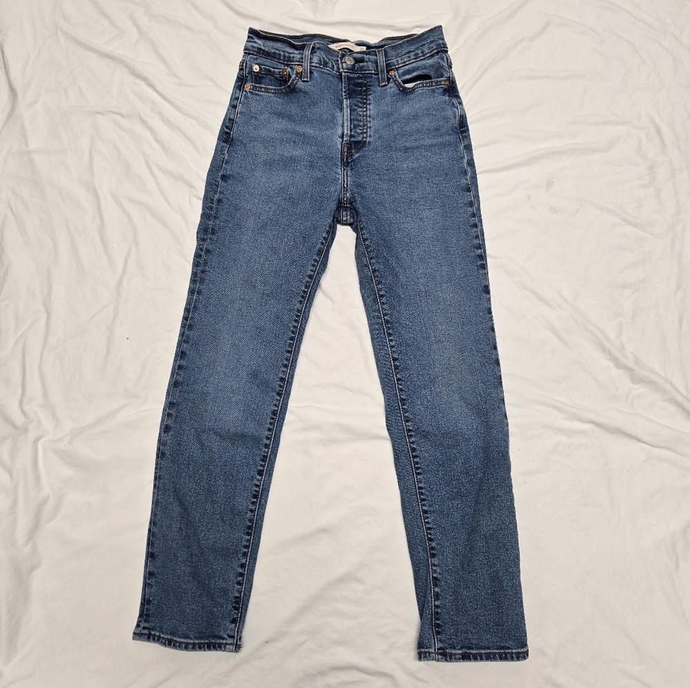 Levi's High Rise Wedgie Straight Blue Women's Jeans